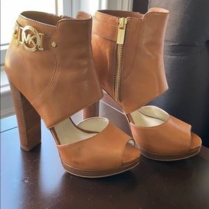 Michael Kors Peep Toe Boot Heels